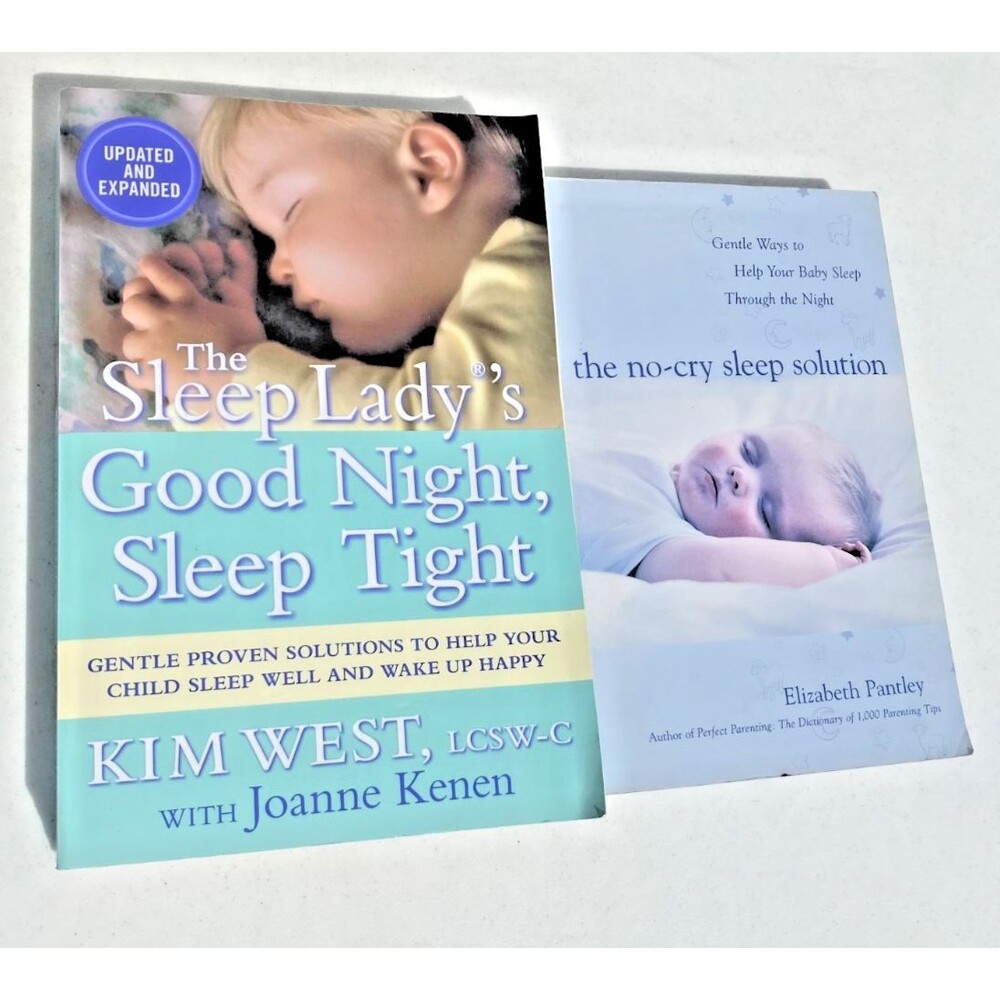 LOT of 2: No-Cry Sleep Solution, E. Pantley & Good Night Sleep Tight, Kim West